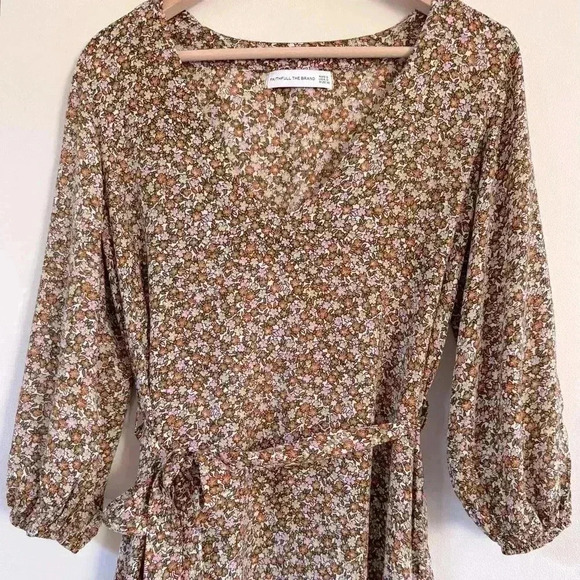 Faithful the Brand Madilda Mathiola print Peasant Dress Size 2 - Picture 6 of 9